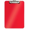 Leitz WOW 39710026 A4 Clipboard, High-Quality Hard Plastic Clipboard, 75