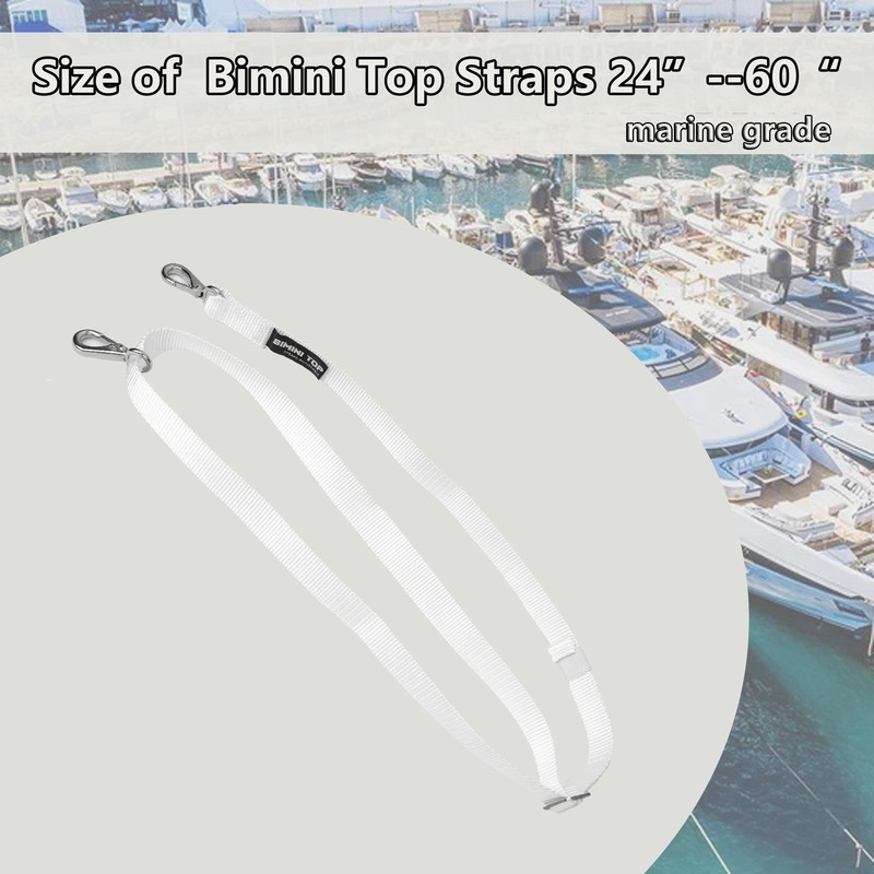 Adjustable Bimini Top Straps from 24" - 60",Marine Awning Webbing
