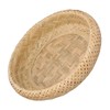 Round Bread Baskets Bamboo Hand Woven Fruits Vegetable Storage Basket