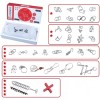 Nierbo 32 Pcs Rompecabezas De Metal Educativo, Juego De La