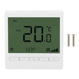 Smart Fan Coil Thermostat ABS LCD Screen Anti Interference Intelligent Thermostat for Home