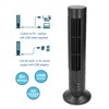 Tower Fan USB Bladeless 2 Speeds Quiet Energy Saving Portable