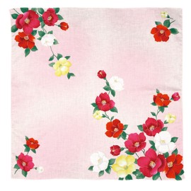Hitoto Yamamoto Shoten Large Handkerchief Camellia A Pink [1934]