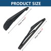 Rear Windshield Wipers Blade Arm Set for Toyota RAV4 2013-2018