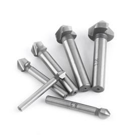 Juego de brocas avellanadoras, avellanador práctico, avellanador de aluminio de 3 flautas 6 uds para achaflanar madera y plástico desbarbado