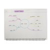 TWONE Spiral Graph Paper Notebook with Transparent Plastic Cover, 60