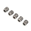 20PCS Beard Beads Retro Alloy Multipurpose Hair Tube Beads for