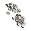 100 Set Pin Back Button Parts Blank Smoothing Metal Durable