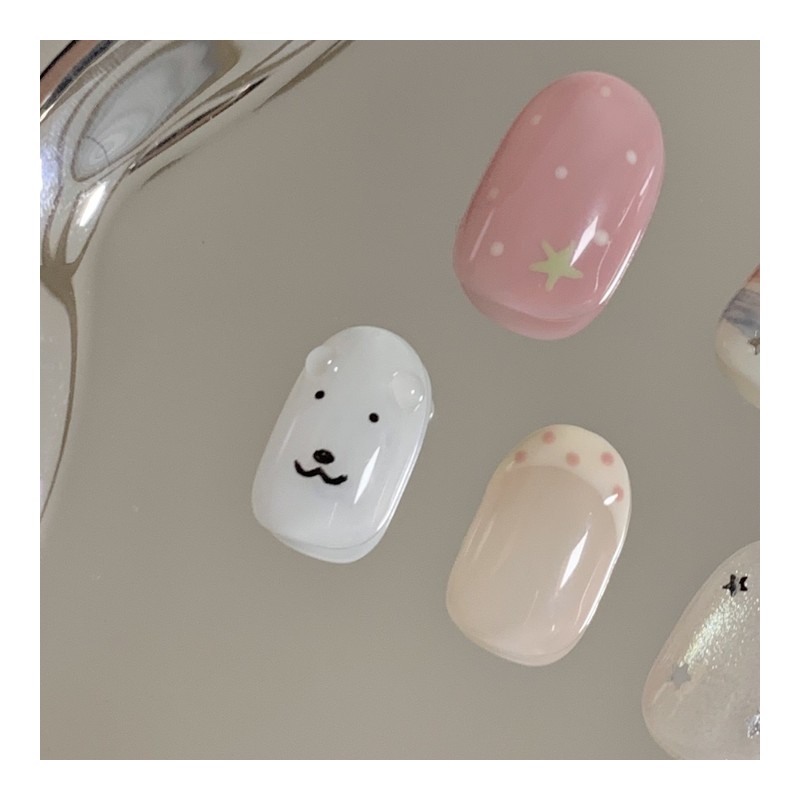 [Handmade Nail Tips] Ganadi Mood Pop Nail Tips - Almond