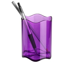Durable Trend Pen Cup - Translucent Purple