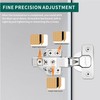 6 Pack Inset Soft Close Cabinet Hinges 105° Frameless 3