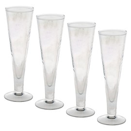 Karma Catalina Footed Champagne Flute Clear Set Of Four