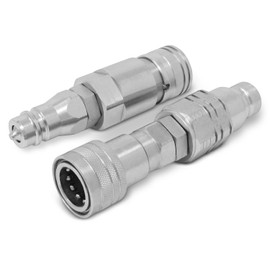 Summit Hydraulics Flat Face ISO 16028 to Ag ISO 5675 Pioneer Style Hydraulic Quick Coupler Adapter Set