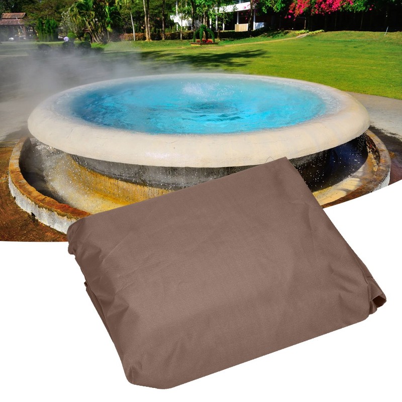 Outdoor Square Tub Hot Spring Spa Bath Dustproof Cover Waterproof