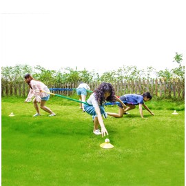 Hiverst 8フィート 伸縮性 共同ストレッチラテックスバンド チームビルディング スポーツゲーム 小道具 アウトドアパーティー グループアクティビティゲーム 子供 大人用