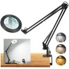 Large 10X Magnifying Glass with Light, 5 in Real Glass