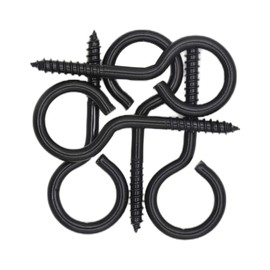 10 Pcs 2-1/2 Inch Screw Eyes, Stainless Steel 304#11 Eye Bolts Screw, Heavy Duty Anti-Rust Self Tapping Eye Lag Screws Eyelet Screw for Wood, Securing Cables Wires, Indoor & Outdoor Use | by IMSCREWS