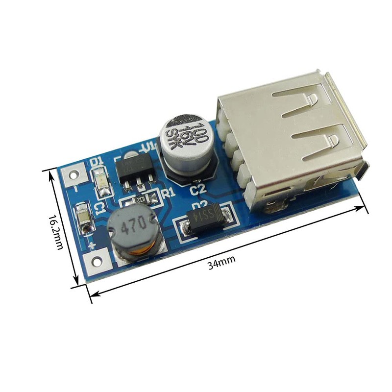 Aihasd 5pcs USB 600mA 0.9V-5V to 5V Charger Module Step-Up