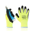FUZZIO 12 Pairs Fluorescent Ogrifox Shrink Latex Coated Work Gloves