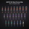 24 in 1 Magnetic Screwdriver Set, Multi Bit Ratcheting Screwdriver