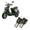 Par Foco Lupa Proyector Luz Bco Amarillo Moto Italika W150