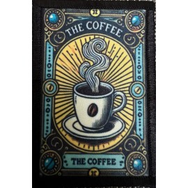 The Coffee Tactical Tarot Card Morale Patch Tactical Military Army Patch