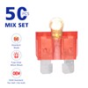 BUSY-CORNER 50 Piece Glow Fuse Standard Blade Automotive Fuse -