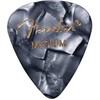 Fender Premium Celluloid 351 Shape Picks, Medium, Black Moto -