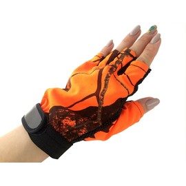[orurudo Fishing] Fishing Gloves fissinguguro-bu (Half Finger/finga-resuguro-bu) One Size Fits All Stretchable Moisture-Wicking, Antislip Finger Out Type Worn In Can Lure Replacement, yarns Knot Easy to Follow Replacement Pack of 5 Finger Cut (Pack of 5 