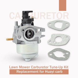 VAINELY Huayi Carburetor Compatible with YARDMAX YG2760 Self-propelled Lawn Mower 201cc Engine Tune-Up Carb Kit with 3 Gaskets