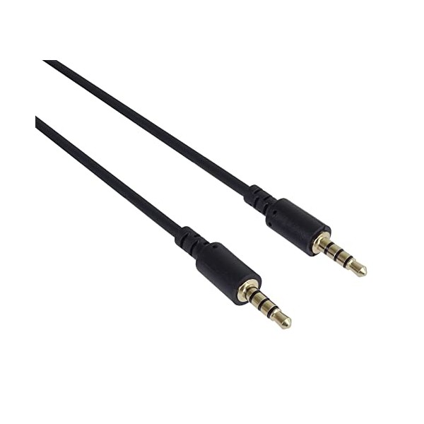 Premium Cord 3.5mm 4 Pin Jack Cable for Audio and