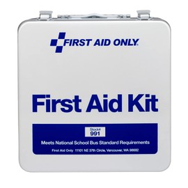 First Aid Only 991: National School Bus Kit, Metal Case
