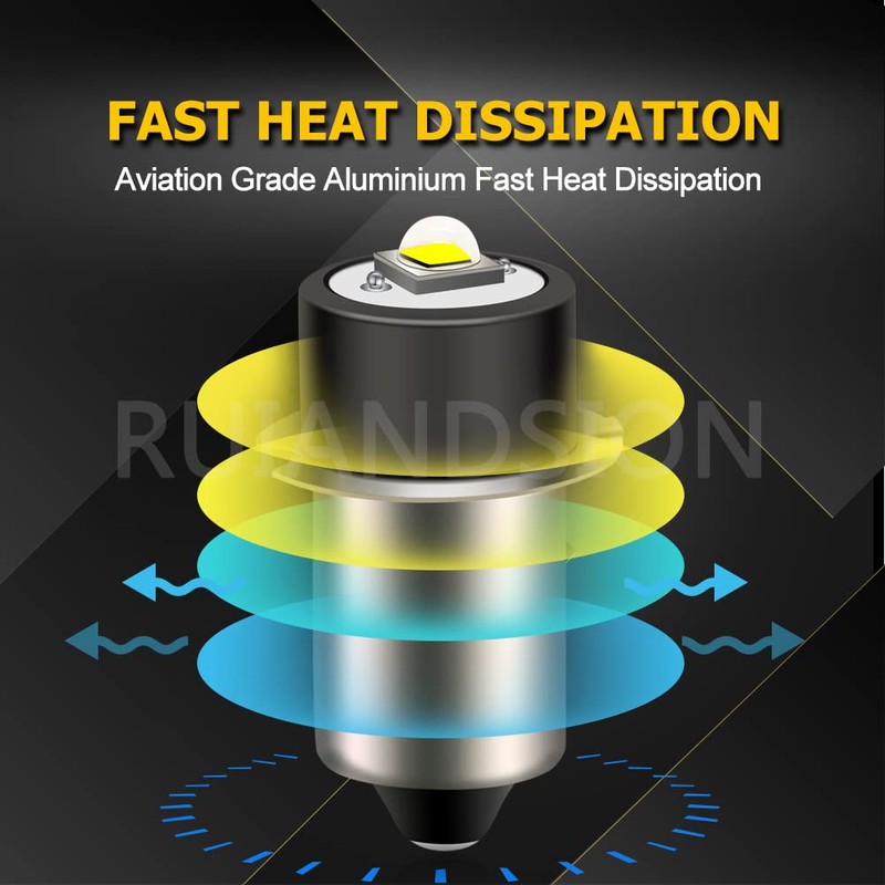 Ruiandsion P13.5S LED Bulb 1-9V LED Flashlight Bulb 1.5V 3V
