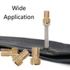 TopHomer 5 Pcs Bicycle Air Pump Value Adapter Brass Material