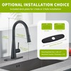 Tohlar Black Touchless Kitchen Faucet with Pull Down Sprayer, Stainless