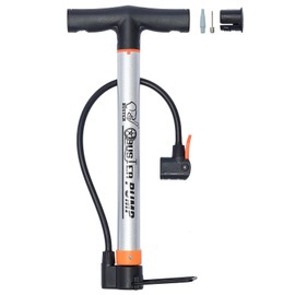 wowlomo Bicycle Air Pump, Floor Pump, Presta / American / English Type, Compatible with All Valves, Small, Portable Pump, 160 psi / 11 Bar, Compact, Lightweight, Air Pump, Bicycle Pump, Storage Case