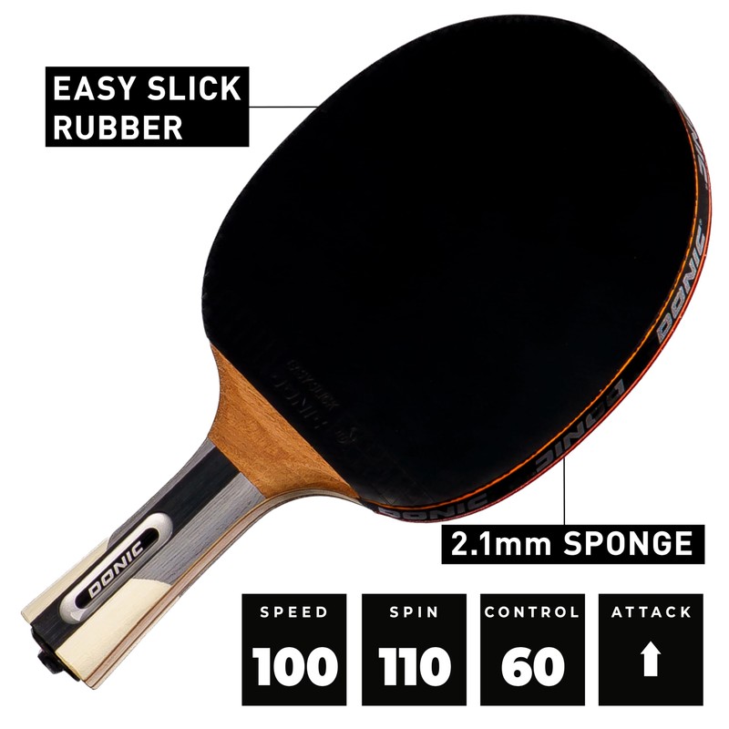Donic-Schildkröt Waldner 900 Table Tennis Bat, ABP Handle, 2.1 mm