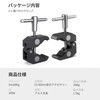 SMALLRIG Super Clamp, Crab Scissors Clamp, 15-40mm Pipe Clamp, Rod