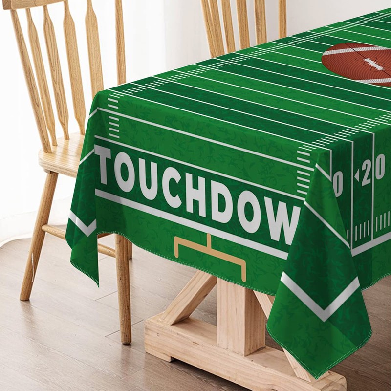 Hafangry American Football Field Tablecloth Game Time Touchdown Sport Themed