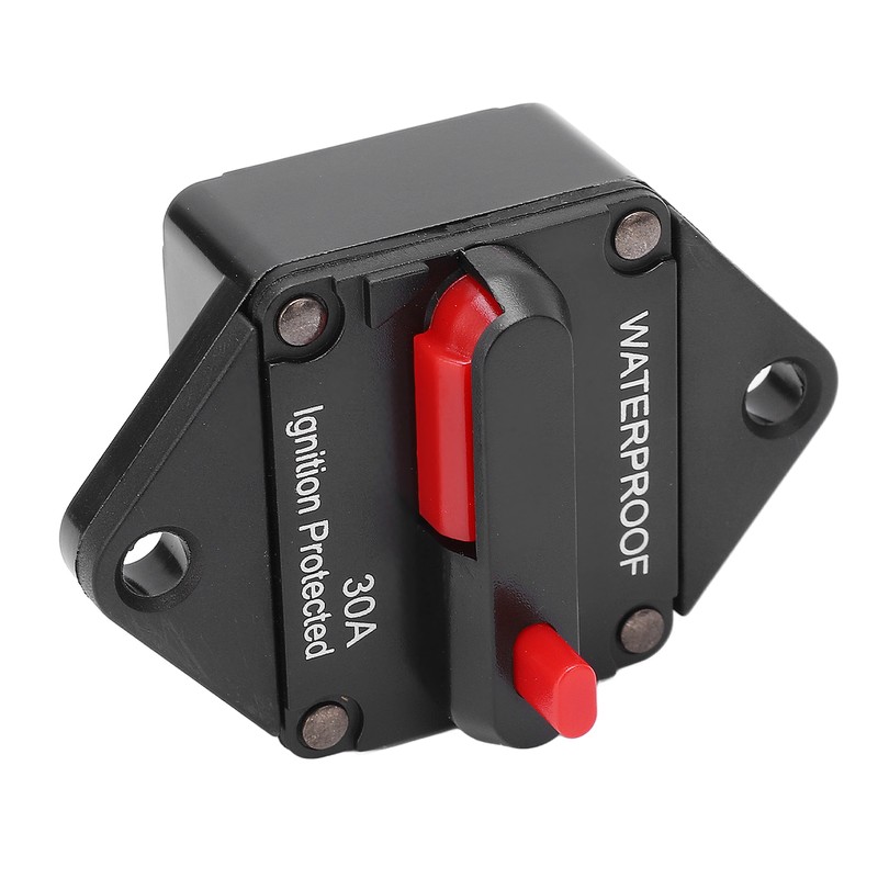 DC 32V Circuit Breaker with Switch Manual Reset Waterproof for