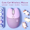 Cute Cat 2.4G USB Wireless Mouse for Women and Children,