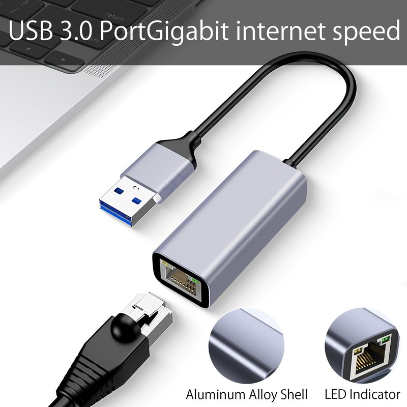 HENGBIRD USB LAN Adapter 3.0, USB Ethernet Adapter 1000 Mbps,