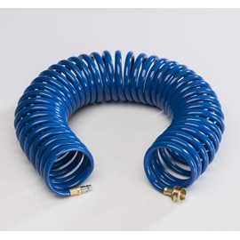 Empire Brass CRD-Coil-BLU-HS Blue Coiled Extension Hose for Quick Disconnect Valves - 15'