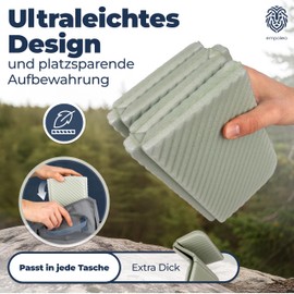 empoleo Seat Cushion Large Outdoor Thermal Waterproof Foldable with Carry Bag - Fishing Hiking Chair Cushion Seat Pad Chair Survival (Small Set of 2)