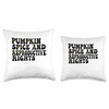 Pumpkin Spice And Reproductive Rights Groovy Throw Pillow