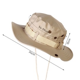 1 Piece Foldable Sun Hat, Summer Sun Protection Hat, Beige Fishing Hat, Hunting Hat, Breathable and Comfortable Jungle Hat, Suitable for Travel, Hiking, Mountaineering
