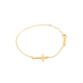 Bracelet Cross Horizontal 925 Sterling Silver