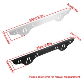 TopHomer 4PCS Stainless Steel Stove Gap Covers, Stove Gap Filler, Stove Guard for Kitchen Oven Counter Side Gap, Range Trim Kit, Easy Clean and Heat Resistant(Silver,35 * 2 * 10cm)