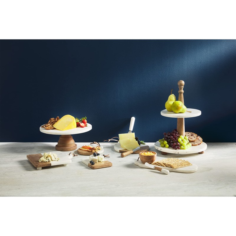 Mud Pie Dip and Tray Set, Natural, Tray 4 1/2"