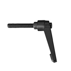 sourcing map M8 x 60mm Handle Adjustable Clamping Lever Thread Push Button Ratchet Male Threaded Stud Knobs Locking Rotating Screw Handles Quick Release Bolt Black 3pcs